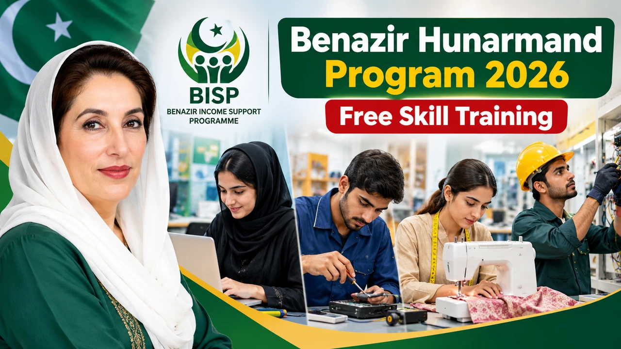 Benazir Hunarmand Program 2026 free skill training