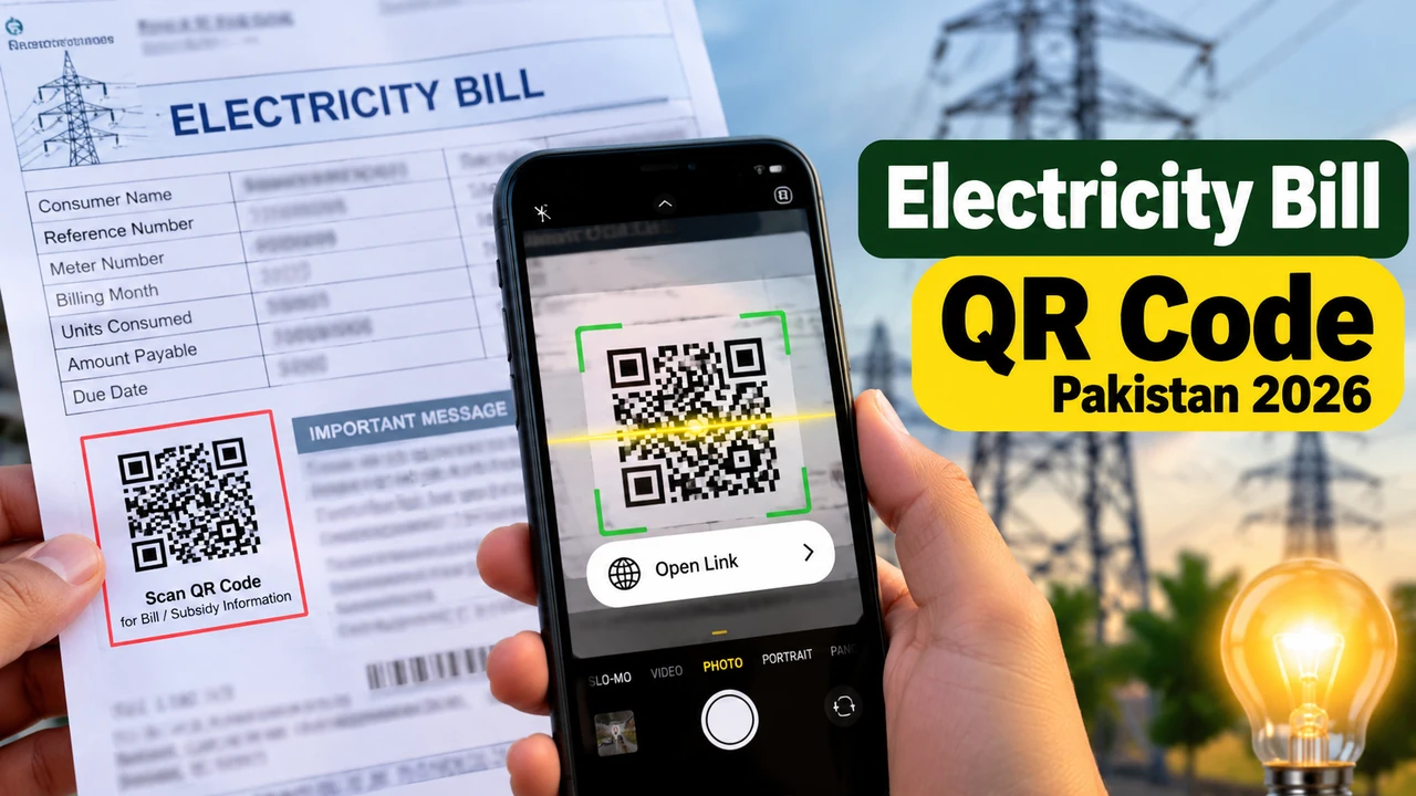 Electricity Bill QR Code Pakistan 2026