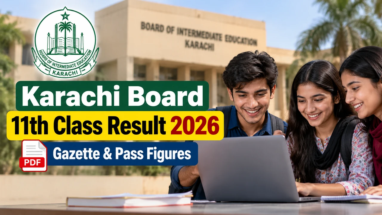 Karachi Board 11th Class Result 2026 gazette and pass figures