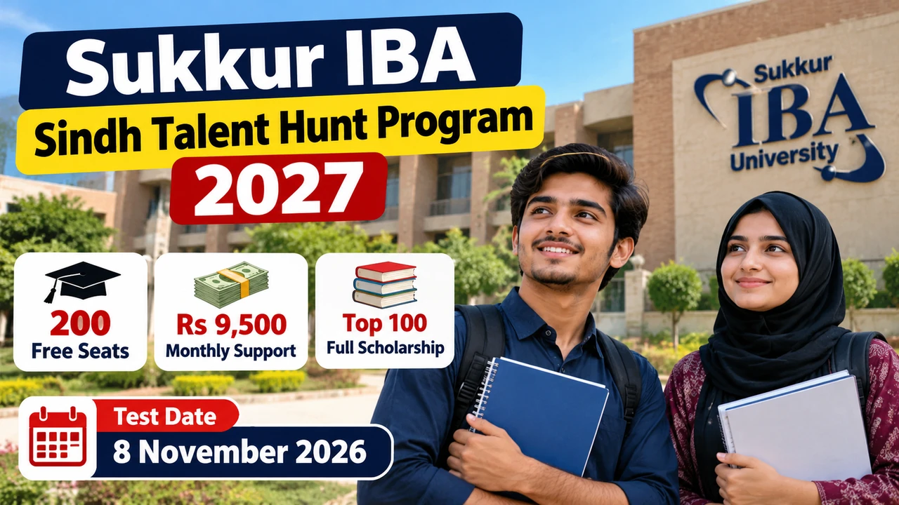 Sukkur IBA Sindh Talent Hunt Program 2027 scholarship and foundation semester announcement